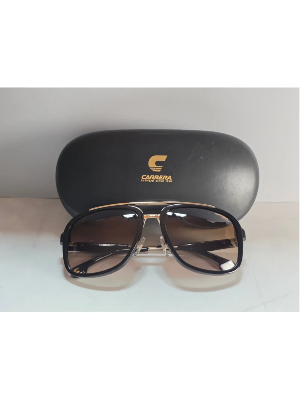 Carrera 133/S Black & Gold Aviator Sunglasses 😎✨